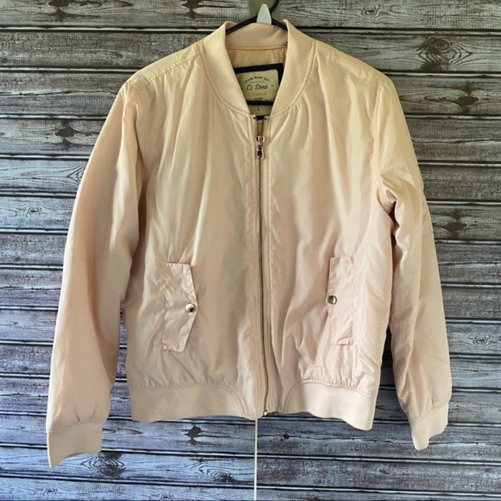 Ci Sono Originals Pale Pink Rose Gold Jacket Size L